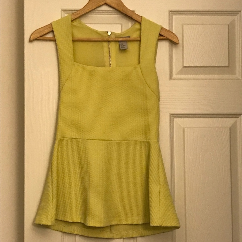 Yellow peplum